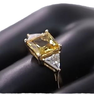 แหวนเงินแท้ 925 สำหรับผู้หญิง ทรง Asscher ประดับเพชรโมอิสซาไนต์ทรงเรขาคณิต ดีไซน์แบบหนามเตย คลาสสิก เหมาะสำหรับเป็นของขวัญสำหรับเธอ - Product Image 1