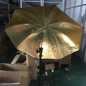 Photographie 2 en 1 33 "Réflecteur parapluie noir et <span class=keywords><strong>doré</strong></span> pour studio photo - Product Image 6