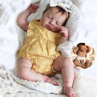 Boneka Bayi Reborn 20 Inch, Mirip Bayi Asli, Bahan Vinyl Lembut, Mainan Bayi Baru Lahir Realistis untuk Hadiah Anak, Grosir, Custom