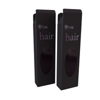Boîte d'Emballage d'Extensions de Cheveux Personnalisée en Gros, Durable et Biodégradable, avec Crochets