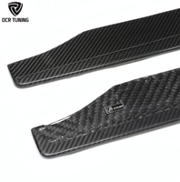 Nouvelles extensions de pare-chocs latéraux en fibre de carbone sèche AC Style G87 pour BMW M2 avec découpes pour attelage de remorquage
