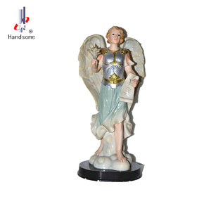 5 pulgadas el arcángel San Rafael resina religiosas arte estatua - Product Image 6