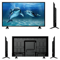 QLED Smart TVs 55 Zoll LED Schwarz OEM Hotel-TV-Ständer CE RoHS FCC AC 100V-240V/DC12V Kompatibel 4K Flachbildschirm Blau