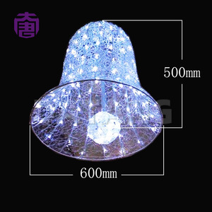 Large Outdoor Christmas Bell <b>Light</b> Up Decoration for Holiday Festival - Product Image 2