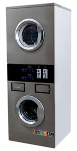 Lavadora y Secadora Comercial Apilable de 15 kg, Sistema de Lavandería Suspendido que Ahorra Espacio: Su Solución para Lavanderías Comerciales Compactas - Product Image 4