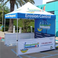 Carpa Plegable Portátil con Marco de Aluminio y Acero, Personalizable con Logotipo y Color, para Eventos al Aire Libre, Ferias Comerciales