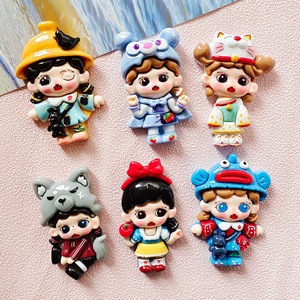 Accesorios <span class=keywords><strong>de</strong></span> Resina DIY Hechos a Mano con Diseño <span class=keywords><strong>de</strong></span> Chica <span class=keywords><strong>de</strong></span> Dibujos Animados, Técnica <span class=keywords><strong>de</strong></span> Goteo <span class=keywords><strong>de</strong></span> Aceite para Fundas <span class=keywords><strong>de</strong></span> Teléfono, Pinzas para el Pelo, Joyería y Parches - Product Image 1