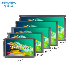 Zhixianda 11.6 <span class=keywords><strong>12.1</strong></span> 13.3 14.1 15.6 19 <span class=keywords><strong>inch</strong></span> kim loại trường hợp <span class=keywords><strong>LCD</strong></span> màn hình cảm ứng hiển thị treo tường mở khung màn hình cho công nghiệp - Product Image 1