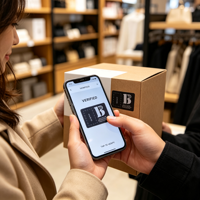 Autocollant NFC personnalisé, étiquette RFID anti-contrefaçon, étiquette de traçabilité électronique pour l'authentification et la sécurité des produits