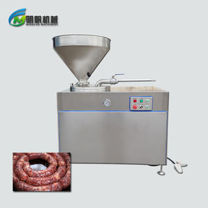 Macchina per il riempimento di salsicce a doppio tubo ad alta efficienza-clistere idraulico automatico - Product Image 1