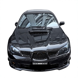 Rejilla de Repuesto para Subaru Impreza WRX STI 2006 2007, Parachoques Delantero, Color Negro Piano, Textura de Fibra de Carbono ABS - Product Image 3