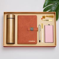 Set de Regalo Corporativo Personalizado para Empresas, Cuaderno de Papel Bordado, Vaso, Bolígrafo, Caja de Oficina, Marca CL, Modelo Gf-6001