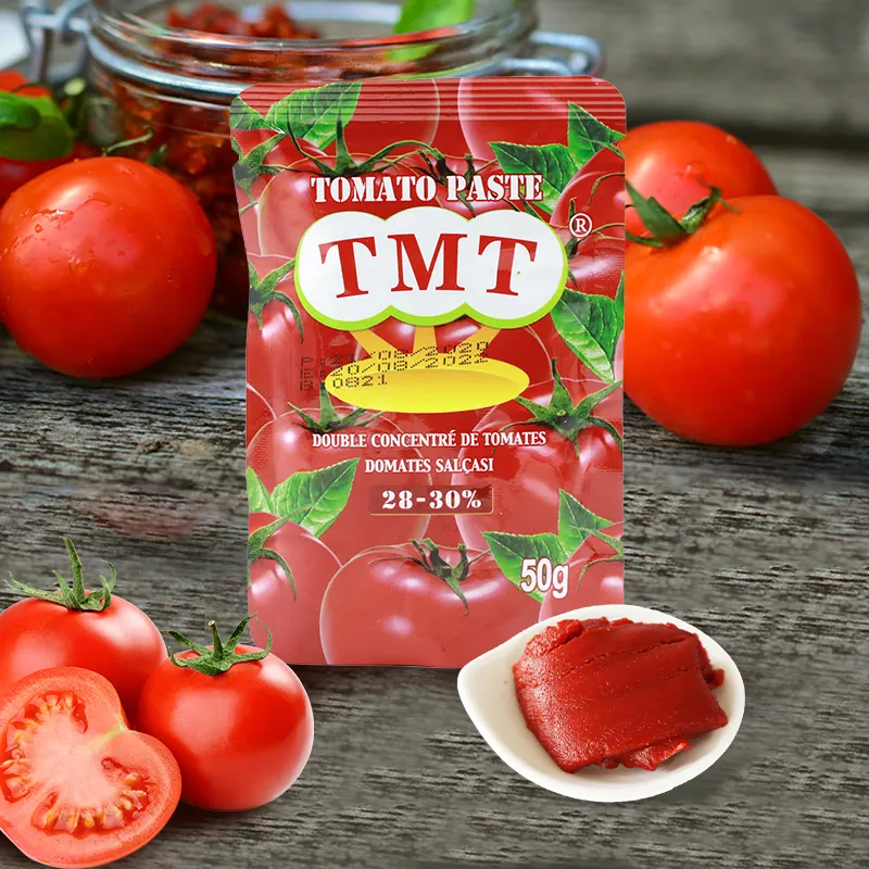 Molho de tomate tomate 50g pasta de tomate concentrada dobro