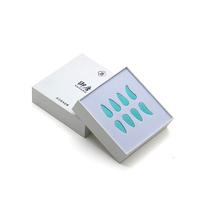 Emballage de luxe de haute qualité avec logo personnalisé pour ongles artificiels boîtes de faux ongles gaufrage stratification mate pour crème pour le visage