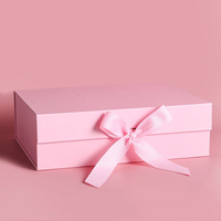 Boîtes cadeaux rigides en carton de luxe avec logo personnalisé, emballage magnétique pliable, boîte en papier pour chaussures, vêtements, cadeaux avec ruban