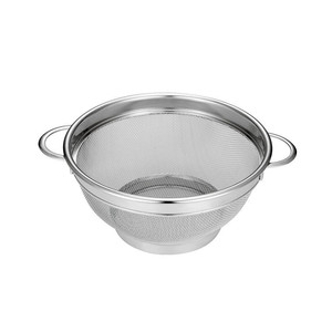 Passoire en acier inoxydable, panier de drainage de cuisine pour légumes, riz, fruits, de qualité 304, ronde avec poignées - Product Image 1