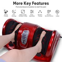 Masajeador de Pies Multifuncional con Control Manual por Cable, 40W, Shiatsu Eléctrico, para la Circulación Sanguínea, Masaje de Pies, Piernas y Pantorrillas
