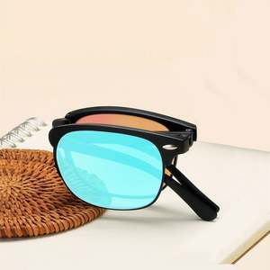 Lunettes de vue unisexes personnalisées avec logo, rouge et vert, pour correction de la Daltonisme, monture pliable, lunettes de soleil pour daltoniens rouge-vert avec étui - Product Image 1