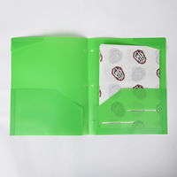 Carpeta de Archivos de PP de Alta Calidad, Más Gruesa, con Logotipo Personalizado, 3 Orificios, Suministros de Oficina, con Dos Bolsillos, Tamaño Carta A4 FC