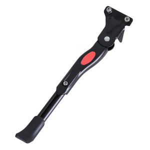 Béquille de vélo réglable en aluminium à double trou, noire, 32-40 cm, fixation sur l'axe arrière pour vélos de montagne, de route et à pignon fixe - Product Image 1