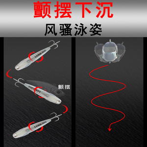 Leurre vibrant 14g 17g 20g pour la pêche au bar, appât de surface, avec billes sonores, leurre artificiel dur, longue portée, Vibra Lure - Product Image 4