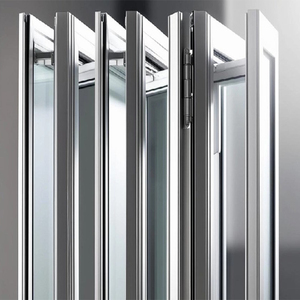 <span class=keywords><strong>Ventanas</strong></span> Plegables Verticales <span class=keywords><strong>de</strong></span> Aleación <span class=keywords><strong>de</strong></span> Aluminio con Perfil <span class=keywords><strong>de</strong></span> Rotura Térmica, Estándar Australiano AS2047, Diseño Moderno para <span class=keywords><strong>Cocina</strong></span> y Villa - Product Image 6