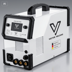 Máquina de Soldar Stahlwerk&Vector 7 en 1, Soldador de 200A con Pulsos <span class=keywords><strong>MIG</strong></span> para Aluminio, Cortador de Plasma de 50A, Nuevo Chasis CTM250 PRO, Voltaje de 220V - Product Image 2