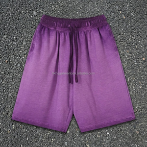 Shorts de sport pour hommes en coton 100% avec cordon de serrage à la taille, shorts de sport personnalisés pour hommes - Product Image 2
