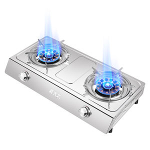 Nueva estufa de <span class=keywords><strong>Gas</strong></span> de mesa de acero inoxidable con quemador doble Spit Fire con protector de llama, <span class=keywords><strong>cocina</strong></span> de <span class=keywords><strong>Gas</strong></span> de grado profesional para el hogar, <span class=keywords><strong>cocina</strong></span> de <span class=keywords><strong>Gas</strong></span> - Product Image 3
