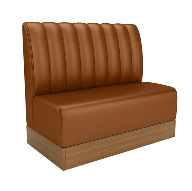 Customizable Commercial Restaurant Furniture Grey Leather Booth Seating L U Shape Modern Restaurant Banquette Sofa Seating