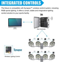 Lámpara LED de 500W para Estacionamiento, 70000LM, 5000K, Luz Diurna, ETL IP65, Encendido/Apagado Automático, con Brazo, Regulable, para Estadios Deportivos