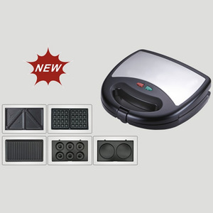Grill électrique 7 <span class=keywords><strong>en</strong></span> <span class=keywords><strong>1</strong></span> antiadhésif détachable, <span class=keywords><strong>2</strong></span> tranches, mini <span class=keywords><strong>gaufrier</strong></span>, appareil à sandwich professionnel, appareil à panini - Product Image 2