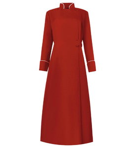 Chiesa medievale prete abito Trench giacca tonaca clero predicatore uomo colletto monopetto ministro coro romano pastore - Product Image 2