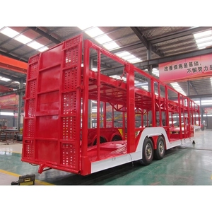 Semirremolque Portacoches Diésel Automático de Doble Eje Rojo, 10 Toneladas de Peso Bruto Vehicular, Nuevo, Soporte Técnico por Video de Shandong - Product Image 3