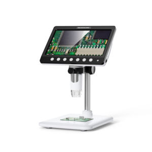 <span class=keywords><strong>Microscope</strong></span> numérique 1200X fabriqué en Chine avec caméra LCD LED 7 pouces 5MP mise au point 0-110mm batterie 2000mAh <span class=keywords><strong>Microscope</strong></span> mobile Plug & Play - Product Image 2