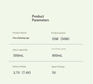 Nuevo Exprimidor Eléctrico Inalámbrico Portátil para el Hogar, Multifuncional, Recargable por USB, con Vaso para Triturar Hielo, de Gran Capacidad - Product Image 5