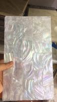 140*240*0.3mm travaux manuels Super mince nacre blanc carreaux de papier coquille de mer