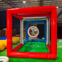 Terrain de football gonflable commercial en PVC pour événements, jeu de football drone, tente gonflable, arène d'obstacles drone
