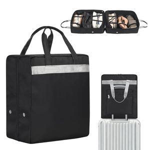 Organizador de zapatos portátil para viaje con asa, capacidad para 6 pares, almacenamiento unisex para equipaje y maletas. - Product Image 1