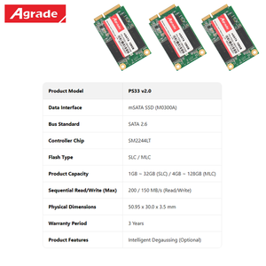 Msata Ssd 128 Go SSD d'origine pour ordinateur portable et ordinateur de bureau 3.0 Disques durs Prise en charge du logo personnalisé - Product Image 6