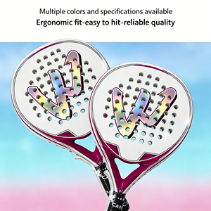 Raqueta de Pádel de Fibra de Carbono 3K Resistente, Forma de Diamante, con Sistema Antivibración y Empuñadura Ergonómica para Jugadores Avanzados - Product Image 5