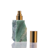 Flacon de parfum en pierre naturelle lourde de 30 ml 40 ml, flacon de parfum vide avec bouchon doré et boîte