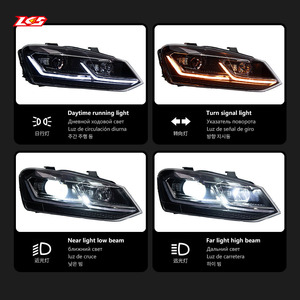 Faro a LED LKS per Polo 2011-2018, Gruppo Ottico Anteriore con Doppio L DRL, Lente Proiettore, Indicatore di Direzione Sequenziale, 6000K 8000 - Product Image 4