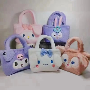 Borsa in Peluche di Fabbrica My Kuromi Melody Cinnamoroll Stitch Kitty Pikachu, Zaino e Borsa a Mano in Peluche a Tema Cartone Animato - Product Image 4