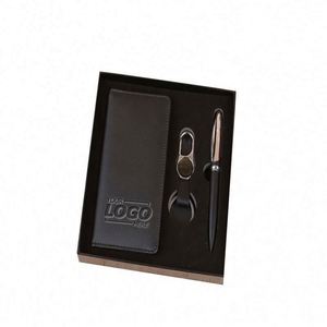 Premium PU Leather Business Style Journal Gift Set <b>Mini</b> <b>Notebook</b>-Custom Branding Digital Printing Promotional Corporate Gifts - Product Image 1