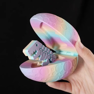 Huevo Sorpresa con Dinosaurio, Diseño de Dragón Adorable, Adorno de Pascua, Juguete Infantil Impreso en 3D, Regalo Creativo para Escritorio - Product Image 4