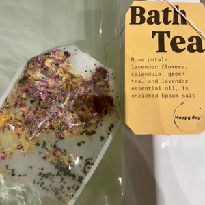 Spa orgánico relajante lavanda Romero jazmín bolsas de té de baño de hierbas con sales de baño sales del Himalaya sales de Epsom para bañeras - Product Image 1
