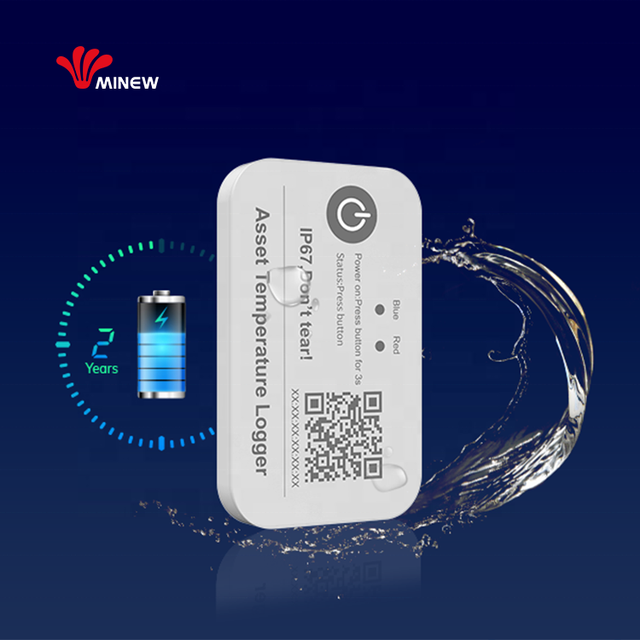 BLE Sensor IP67 Temperature Monitor Wireless Temperature Indicator Label Cold Chain Temperature Data Logger for Smart Freezer