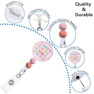 Divertente <span class=keywords><strong>non</strong></span> lo so, ho appena lavorato qui retrattile Badge retrattile balia porta Badge porta carta d'identità con Clip infermiere accessori - Product Image 2