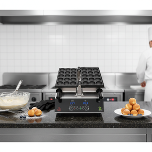 เครื่องทำเค้กทรงลูกกอล์ฟแบบมืออาชีพใหม่ CookTech ควบคุมด้วยระบบสัมผัส ผลิตจากสแตนเลส SUS304 อุปกรณ์ครัวเชิงพาณิชย์ - Product Image 3